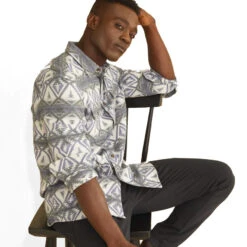 Pendleton Doublesoft Beach Shack Shirt - Cedar Bluff Green/Blue -Patagonia Outlet Sales Pendleton SS23 BeachShackShirt CedarBluffGreen 03