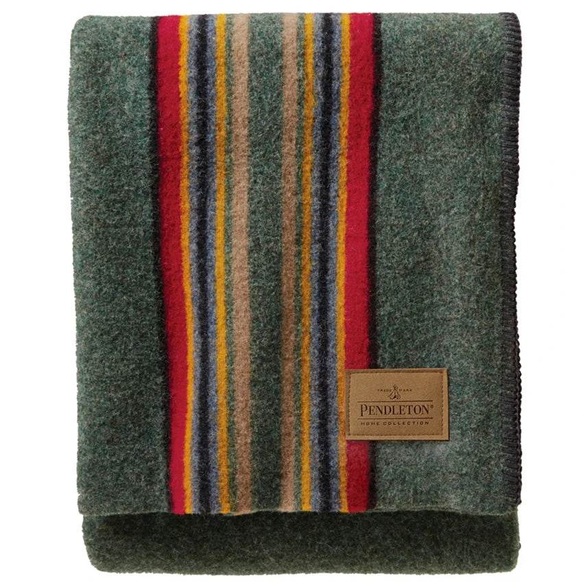 Pendleton Yakima Throw - Yakima Green Heather Mix 2 Pendleton Yakima Throw - Yakima Green Heather Mix - Image 2