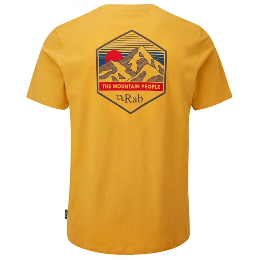 Rab Men's Stance Mountain Peak Tee - Sahara 1 Rab Men's Stance Mountain Peak Tee - Sahara