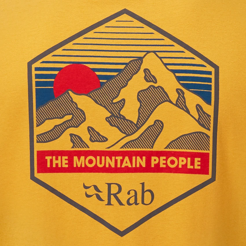 Rab Men's Stance Mountain Peak Tee - Sahara 2 Rab Men's Stance Mountain Peak Tee - Sahara - Image 2