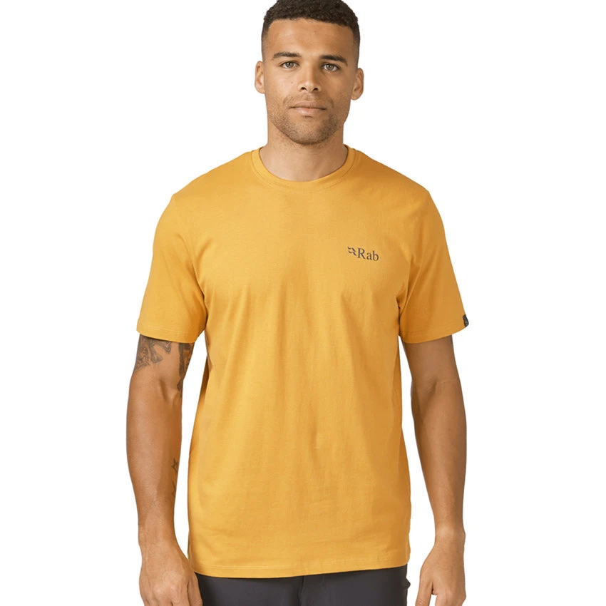 Rab Men's Stance Mountain Peak Tee - Sahara 4 Rab Men's Stance Mountain Peak Tee - Sahara - Image 4