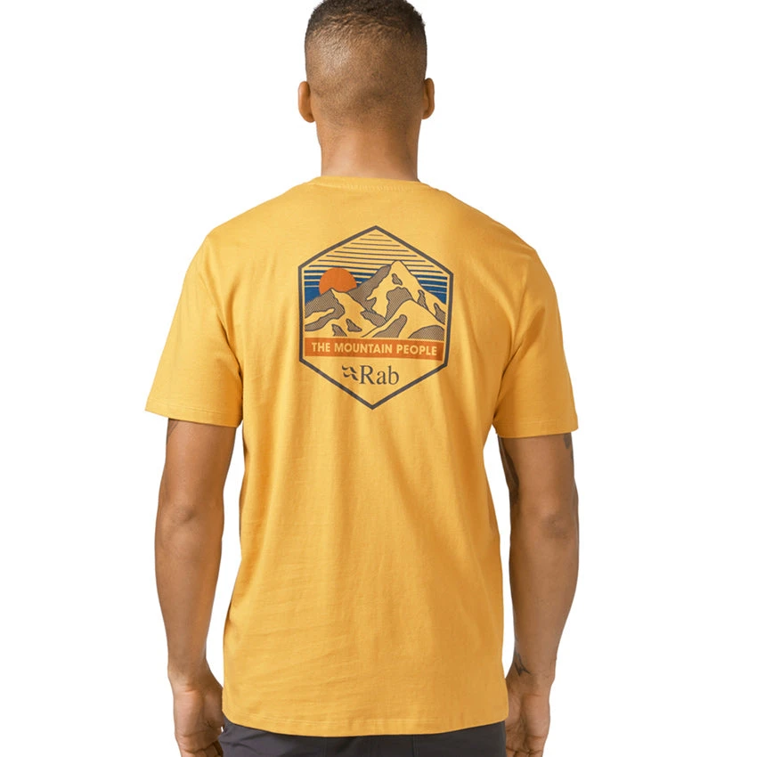 Rab Men's Stance Mountain Peak Tee - Sahara 5 Rab Men's Stance Mountain Peak Tee - Sahara - Image 5