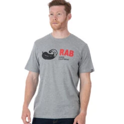 Rab Men's Stance Vintage Tee - Grey Marl -Patagonia Outlet Sales Rab SS23 MsStanceVintageTee Grey 03