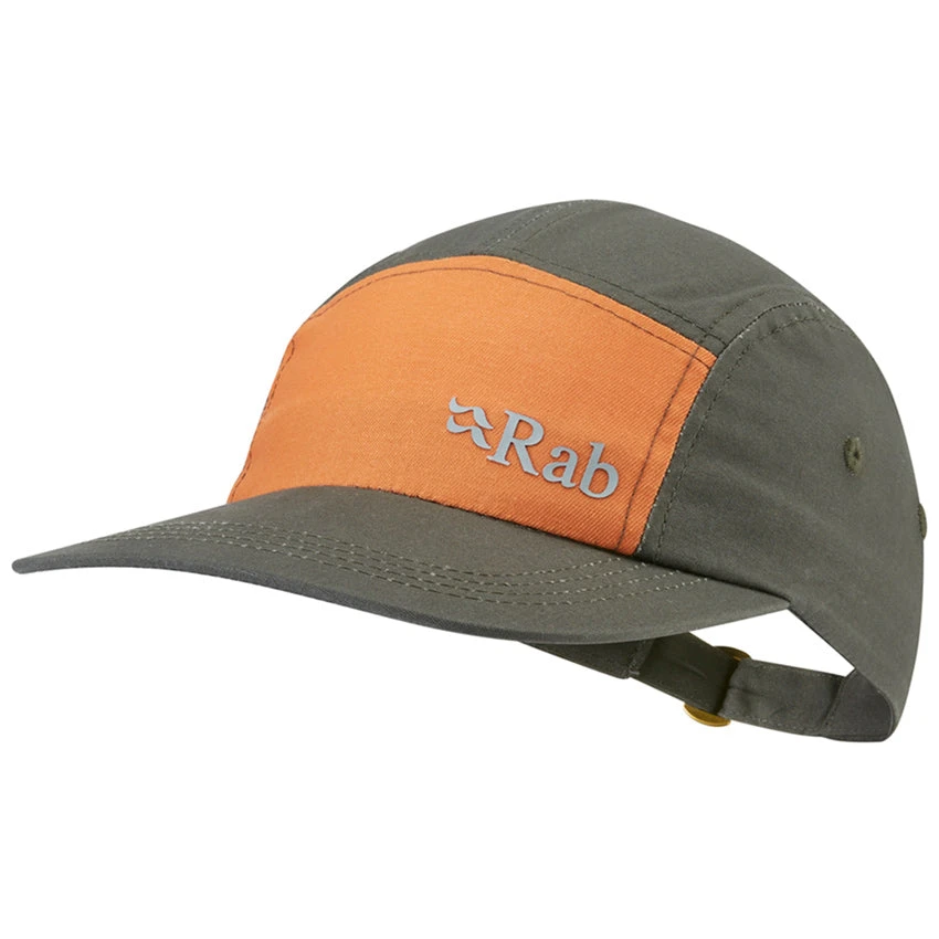 Rab Venant 5 Panel Cap - Graphene/Marmalade 1 Rab Venant 5 Panel Cap - Graphene/Marmalade