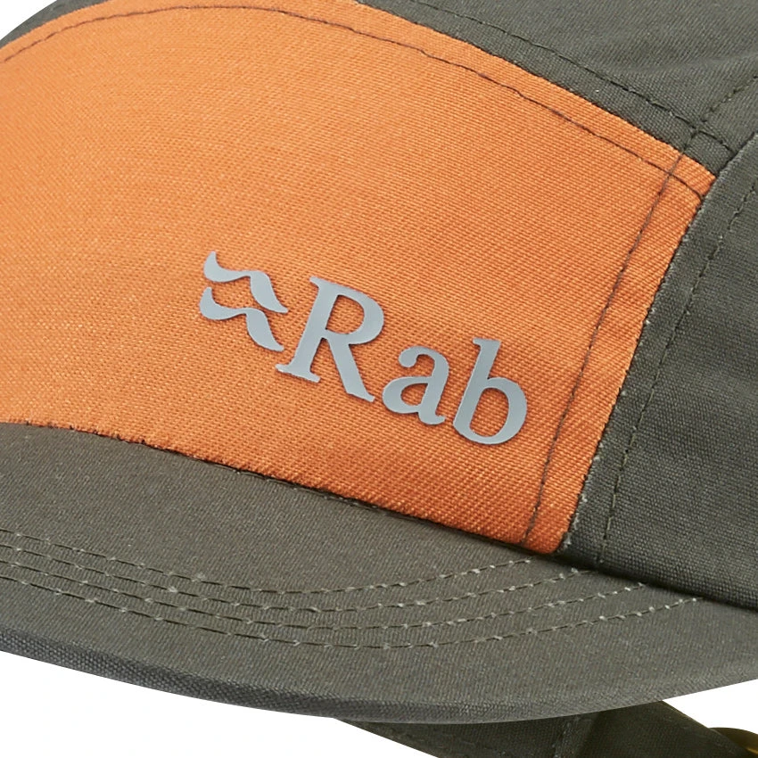 Rab Venant 5 Panel Cap - Graphene/Marmalade 2 Rab Venant 5 Panel Cap - Graphene/Marmalade - Image 2