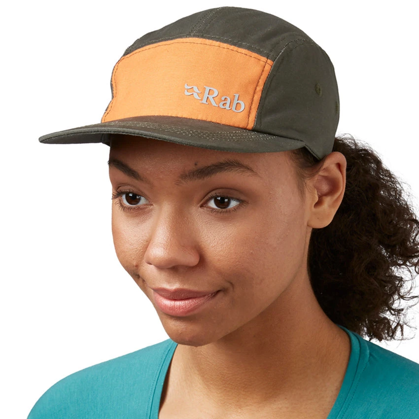 Rab Venant 5 Panel Cap - Graphene/Marmalade 3 Rab Venant 5 Panel Cap - Graphene/Marmalade - Image 3