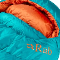 Rab Women's Ascent 500 Down Sleeping Bag - Left Zip - Marina Blue -Patagonia Outlet Sales Rab WomensAscent500SleepingBag MarinaBlue 04