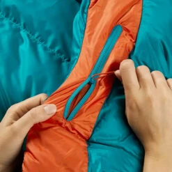 Rab Women's Ascent 500 Down Sleeping Bag - Left Zip - Marina Blue -Patagonia Outlet Sales Rab WomensAscent500SleepingBag MarinaBlue 05