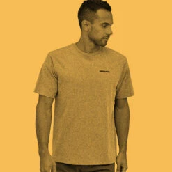 Patagonia Men's P-6 Logo Responsibili-Tee - Surfboard Yellow -Patagonia Outlet Sales SS23 Patagonia P6ResponsibiliTee SUYE 01
