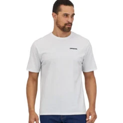 Patagonia Men's P-6 Logo Responsibili-Tee - White -Patagonia Outlet Sales SS23 Patagonia P6ResponsibiliTee WHI 01