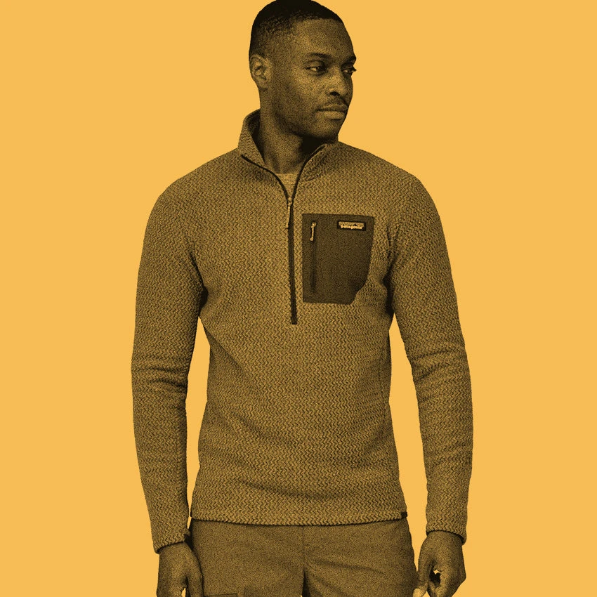 Patagonia Men's R1 Air Zip Neck - Wavy Blue 4 Patagonia Men's R1 Air Zip Neck - Wavy Blue - Image 4