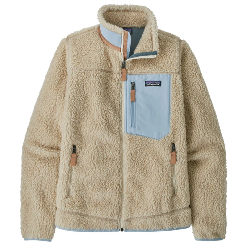 Patagonia Women's Classic Retro-X Jacket - Dark Natural W/Lago Blue 1 Patagonia Women's Classic Retro-X Jacket - Dark Natural W/Lago Blue