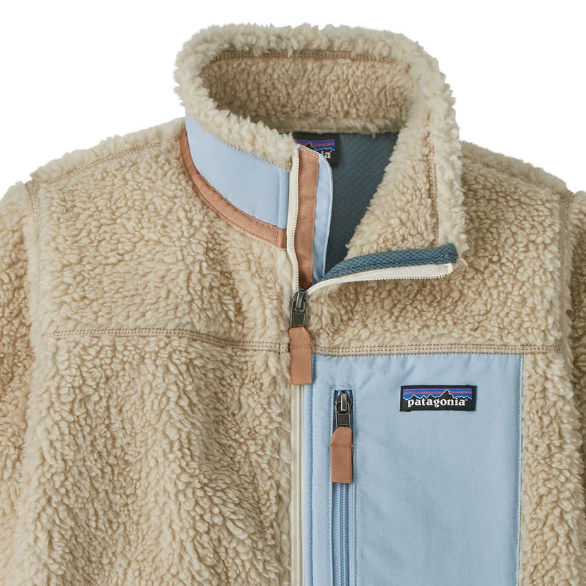 Patagonia Women's Classic Retro-X Jacket - Dark Natural W/Lago Blue 2 Patagonia Women's Classic Retro-X Jacket - Dark Natural W/Lago Blue - Image 2