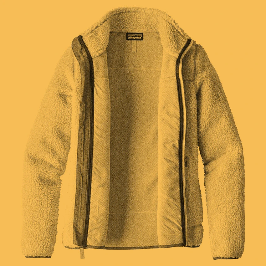 Patagonia Women's Classic Retro-X Jacket - Dark Natural W/Lago Blue 3 Patagonia Women's Classic Retro-X Jacket - Dark Natural W/Lago Blue - Image 3