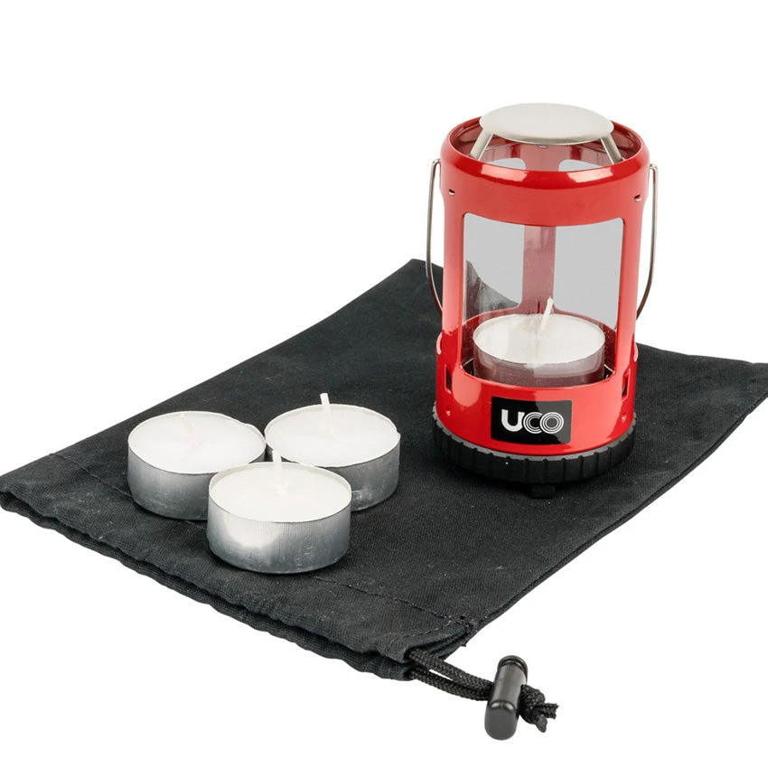 UCO Mini Lantern Anodised Kit - Red 2 UCO Mini Lantern Anodised Kit - Red - Image 2