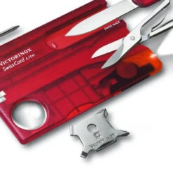Victorinox Swiss Card Lite - Red Transparent -Patagonia Outlet Sales Victorinox AW22 SwissCardLite Red 04