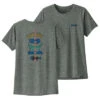 Patagonia Women's Capilene Cool Daily Graphic Shirt - Fitz Roy Wild: Sleet Green X-Dye